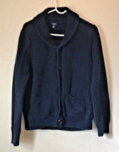 J. Crew Men’s Navy Blue Cardigan Sweater Size M - £29.63 GBP