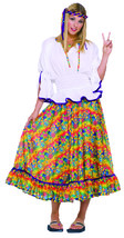 Forum Novelties Women&#39;s Generation Hippie Woodstock Girl Adult Costume, Multi, O - £93.37 GBP