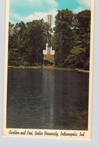 Postcard IN Indiana Indianapolis Butler University Carillon Pool Butler ... - £3.11 GBP