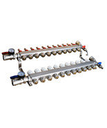 Radiant Heat Manifold 11Loop PEX Tubing Manifold Hydronic Radiant Floor ... - $366.96 CAD