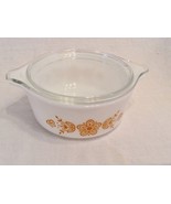 Vintage Pyrex 472 1.5 PT Butterfly Gold on white Ovenware Casserole Dish... - $553.73 MXN