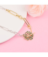 Keith Haring Collection Twisted Figure T-bar Pendant Necklace Chain Leng... - $49.36 CAD