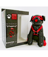 New in Box Prowler RED Booted Up Bandit Pup Black PU Leather Pup Teddy - $955.54 MXN