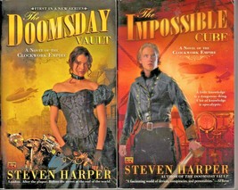 2 Book Lot Clockwork Empire Series The Doomsday Vault &amp; The Impossible Cube - £7.16 GBP