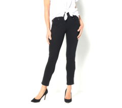 Belle Kim Gravel Flexibelle Straight Leg Sequin Jeans- BLACK, PETITE 4 - £23.34 GBP