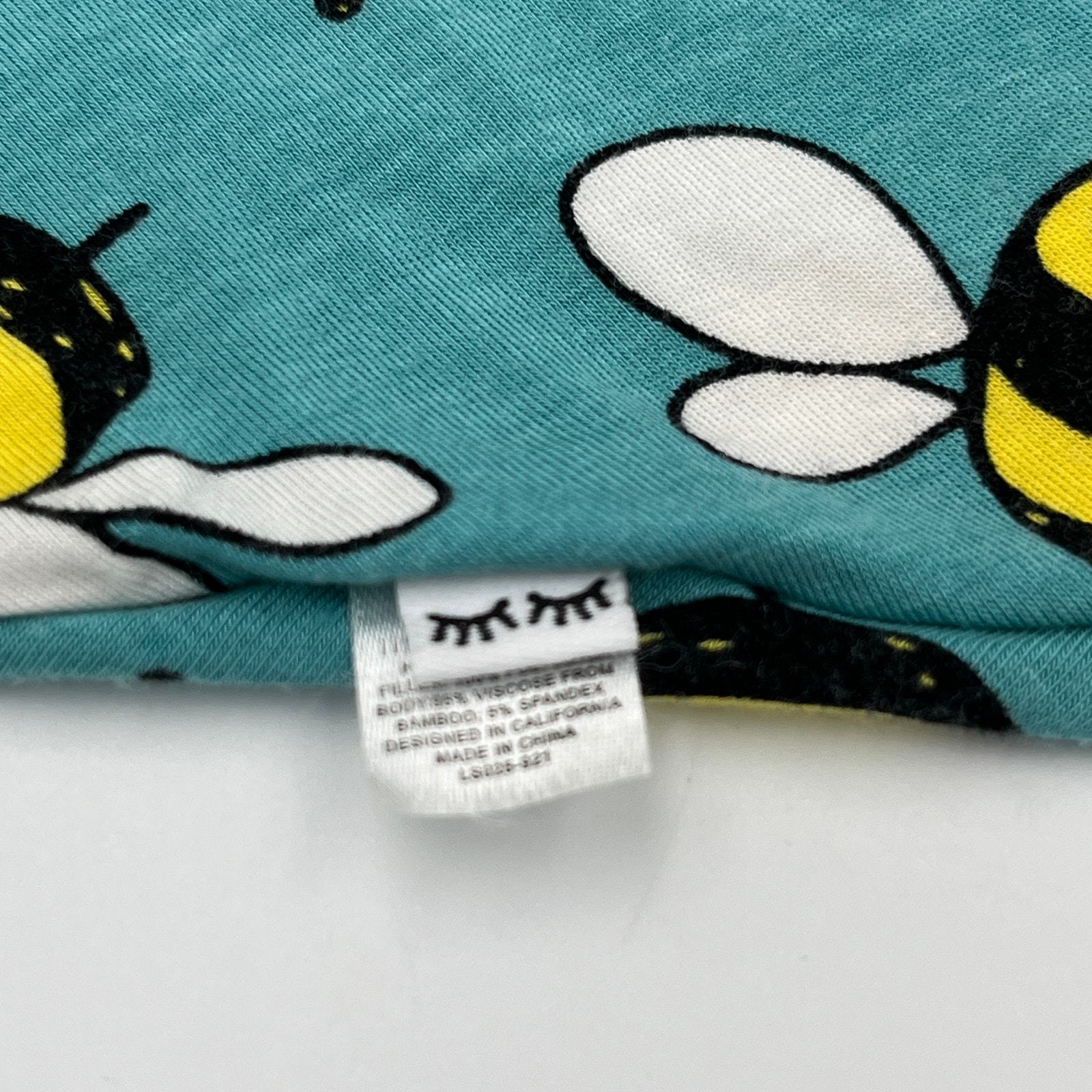 Little Sleepies Bamboo Teal Bee Lovey Item image 3