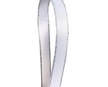 White Double Face Satin Ribbon With Silver Border, 3/8 Inch X 50Yd - $19.99