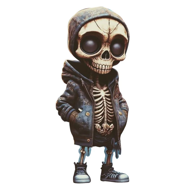 Cool Skeleton Figurines Halloween Skeleton Doll Resin Ornament Living Room - £20.81 GBP+