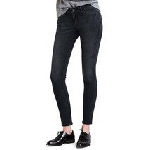 Levi&#39;s Juniors 711 Studded Zip Detail Ankle Skinny Jeans,Black,24 - £39.66 GBP