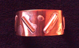 COPPER Industrial Cuff BRACELET-1.4 oz.-2 3/8&quot; x 1&quot; - $7.00