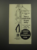 1955 Lemon Hart Demerara Rum Advertisement - art by Ronald Searle - £14.53 GBP