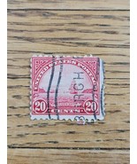 US Stamp Golden Gate 20c Used Red - $1.27 CAD