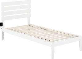 Afi Oxford Bed In White, Twin Xl, With Usb Turbo Charger. - $241.92