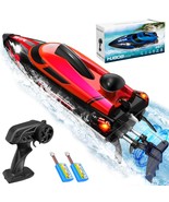 Rc Boat - Hj With 2 Rechargeable Battery, 22+ Mph Fast Remote Control Bo... - $118.99