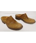 TIMBERLAND SMART Slip On Mules Clogs Shoes Leather Brown Size  6.5 M - £22.59 GBP