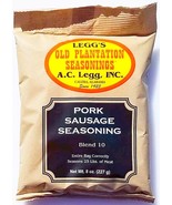 Blend # 10 Legg&#39;s Old Plantation PORK SAUSAGE SEASONING 8 oz Bag No 25 A... - $27.36