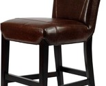 Safavieh Hudson Collection Ken Brown Leather 23.8-inch Counter Stool - $409.99