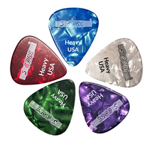 5 Core 5PK Stylish Celluloid Guitar Picks Heavy Extremely Durable Plectrums - £6.28 GBP