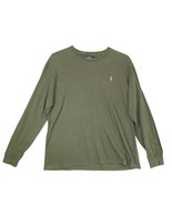 Vtg Polo Ralph Lauren Men&#39;s M Green Cotton Long Sleeve T-Shirt Top, Oran... - $28.00