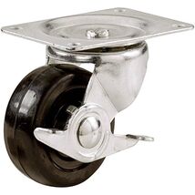 Shepherd Hardware 9510 2-1/2-Inch Soft Rubber Swivel Plate Caster with Side - $9.95