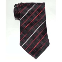 Pierre Cardin Men Dress Silk Tie 60&quot; long 3.75&quot; wide black red white  - £5.35 GBP