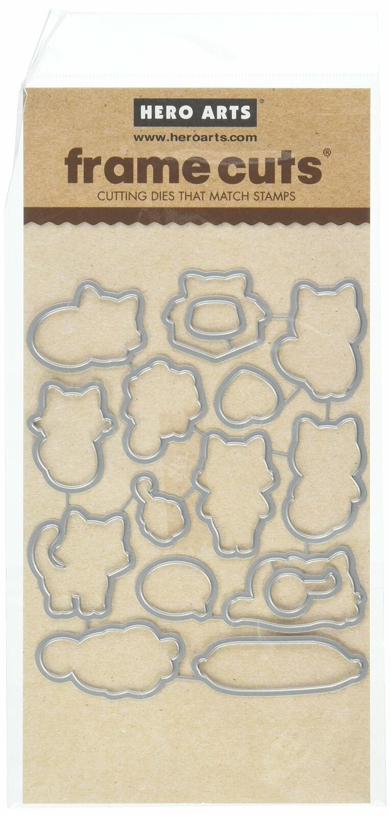 Hero Arts PURR Frame Paper Cutting Dies Cat Quality Universal compatible Kitten - $16.99