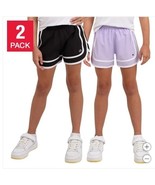 Champion Girls Boys Shorts Light Purple Black 2-Pack Active Elastic Waist - $50.79 CAD