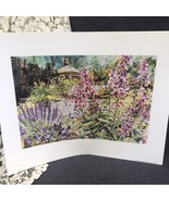 Vintage Poster Art Print Floral Flowers Signed Bradley Clark 16”x20” NOS - £10.98 GBP