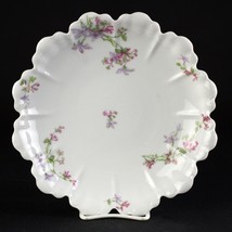Haviland Limoges Schleiger 36 Pink &amp; Lavender Floral Low Serving Bowl, 9... - £59.61 GBP