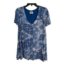 Show Me Your Mumu Womens Dress or Tunic Adult Size Small Blue White Line... - £28.07 GBP
