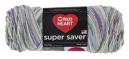 Red Heart Super Saver Yarn, Watercolor Print - £7.70 GBP