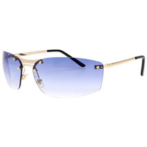 New Women’s Sport Rimless Gold Frame Tinted Fashion Sunglasses - £10.11 GBP