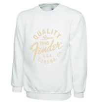 Fender Quality Guitar Men's White Sweatshirt - £24.55 GBP