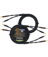 Hifi Star-Quad Speaker Cable Pair With Eminence Gold Banana Connectors, ... - $146.95