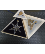 RARE 1993 Swarovski Star/Snowflake/Christmas Ornament IMPERFECT w/box SO... - €236,27 EUR