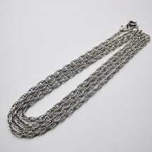 Vintage Fine Jewelry Chain, Star 875 Sterling Silver, Signed 4g - £21.82 GBP