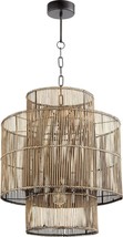 Pendant Light CYAN DESIGN HAMMOND 1-Light Bamboo Iron Rattan Medium E26 ... - $647.50