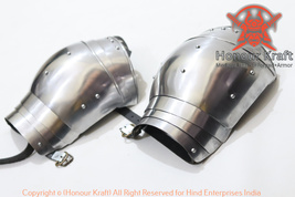 Steel Pauldrons basic combat armor with small besieges SCA LARP armor pa... - $169.99+