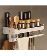 40cm Kitchen Storage Rack Knife Pan Hanger Shelving With 1 Cups 4 Hooks - £46.28 GBP