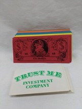 Lot Of (100+) Trust Me Board Game Play Money And Cards 5 10 50 100 1000s - $21.77