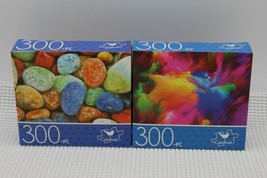 Cardinal Jigsaw Puzzle 300 Piece Colorful Sea Pebbles/Color Explosion 14... - £9.87 GBP