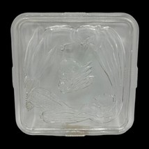 Federal Glass Vegetables 8.5” Square Refrigerator Embossed Large Lid Only Read - £10.46 GBP