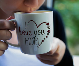 Mothers Day Mug - I Love You Mom Mug, Mothers Day Gift, Mom Gift, Birthd... - £12.56 GBP