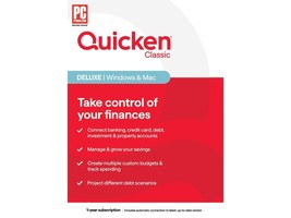 Quicken Classic Deluxe - 1 Year Subscription (Windows/Mac) Key Card - $55.99