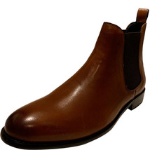 Ike Behar Men&#39;s John Chelsea Leather Boots Tan 10M - £83.25 GBP