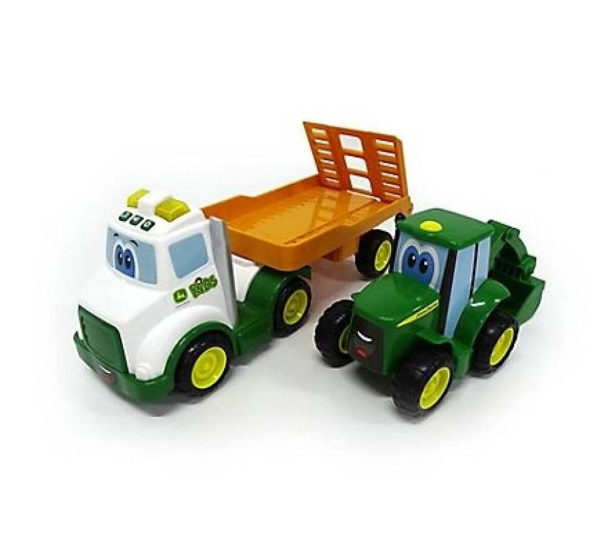 John Deere 47207 Farming Friends Lights and Sounds Hauler Truck with Toy Tractor - $58.05