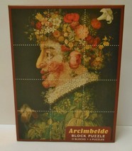 Arcimboldo G. Block Puzzle 12 Pc Makes 6 Art Puzzles Ages 3 To 103 Pomegranate - £32.08 GBP