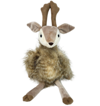 18&quot; Jellycat Roxie Reindeer Brown Deer Fuzzy Faux Fur Stuffed Animal Plush Toy - £45.04 GBP