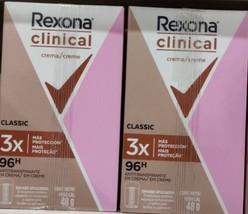 2X Rexona Clinical Classic Desodorante Crema Deodorant 2 De 58g c/u -ENVIO Grats - $24.78