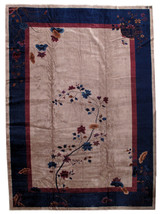 Hand made antique Art Deco Chinese rug 11.4&#39; x 15.8&#39; (347cm x 481cm) 1920s 1B469 - £8,431.56 GBP